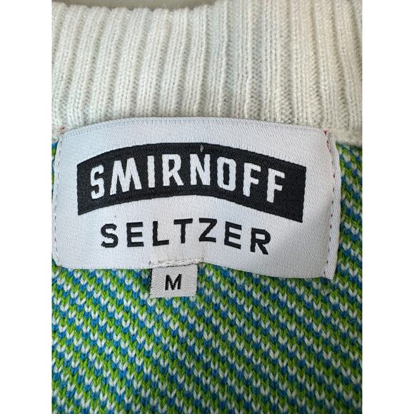 Tacky Christmas Sweater Smirnoff Seltzer Unisex M Funny Bar Crawl College Bro - Picture 2 of 9